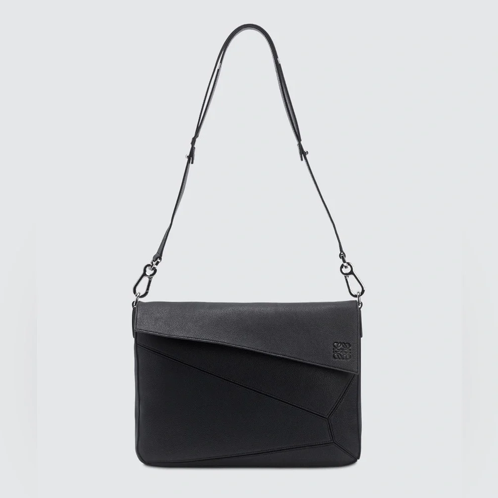 Loewe Puzzle Black Messenger Bag
